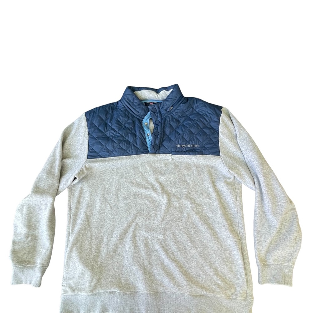 Vineyard Vines Fleece Blue and Grey XXL